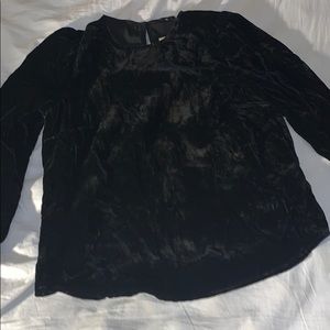 J Crew velour black shirt size 4